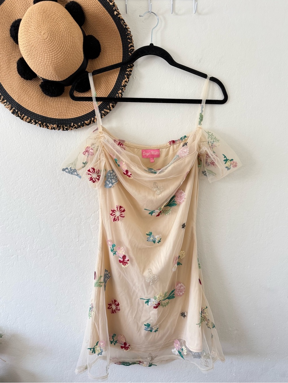 Dolls Kill Sugar Thrillz Feels Like Paradise Floral Mini Dress Size Medium - Picture 3 of 16